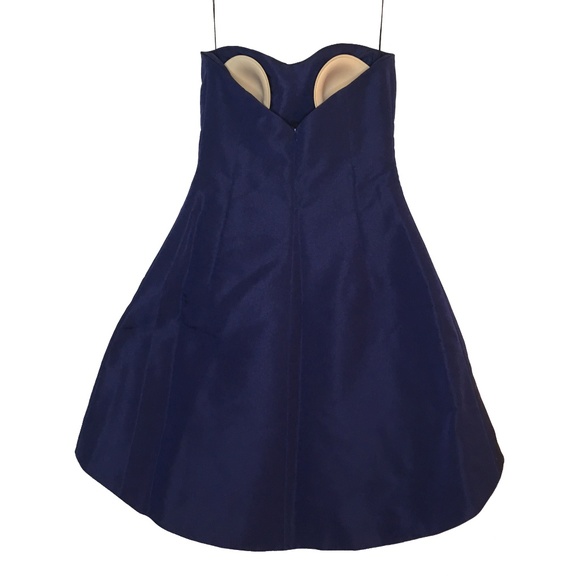 Anne Bowen Blue Strapless Formal Dress Gown Small MSRP $458 - Picture 6 of 8